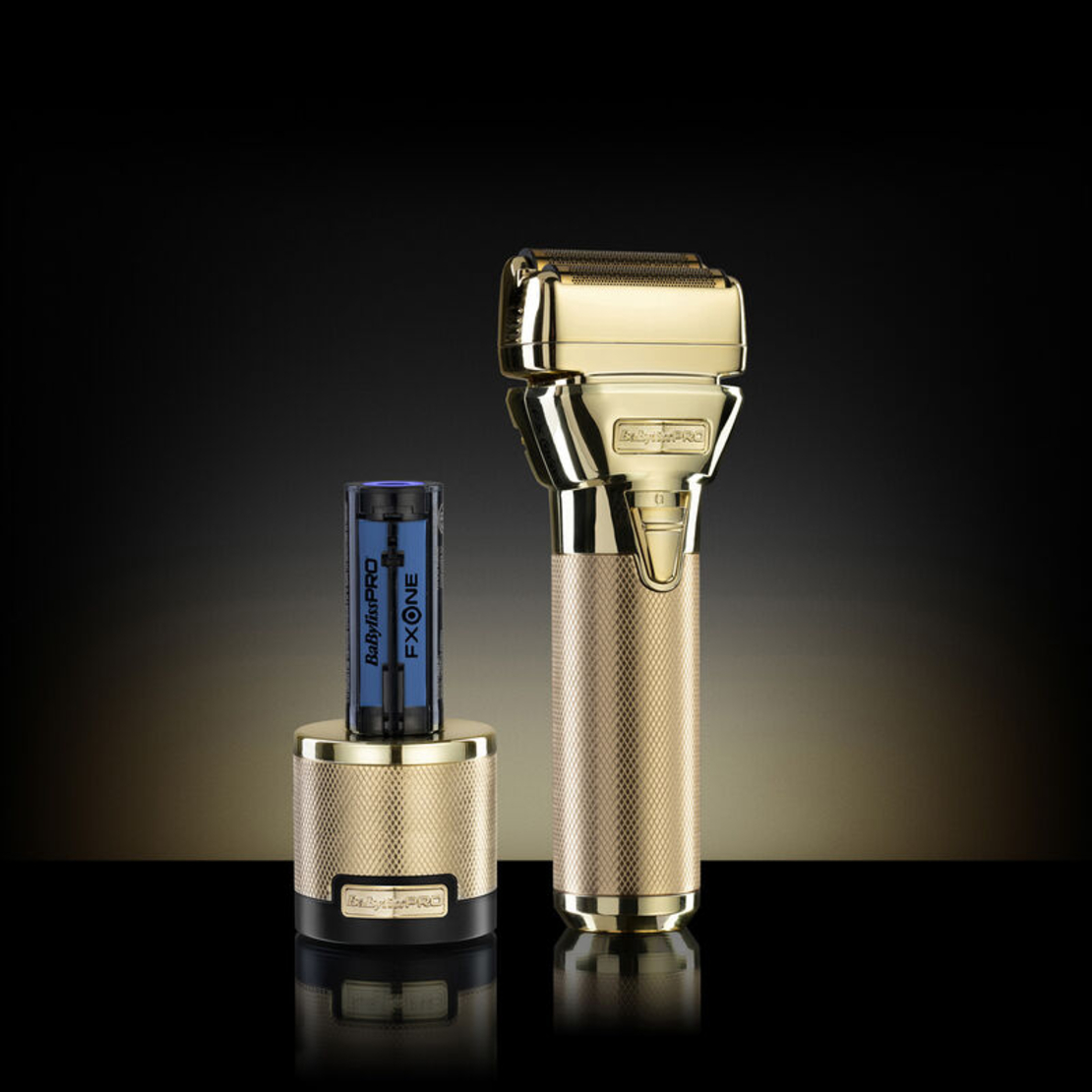 Акумулаторна самобръсначка BabylissPro FXONE All-Metal Gold Shaver