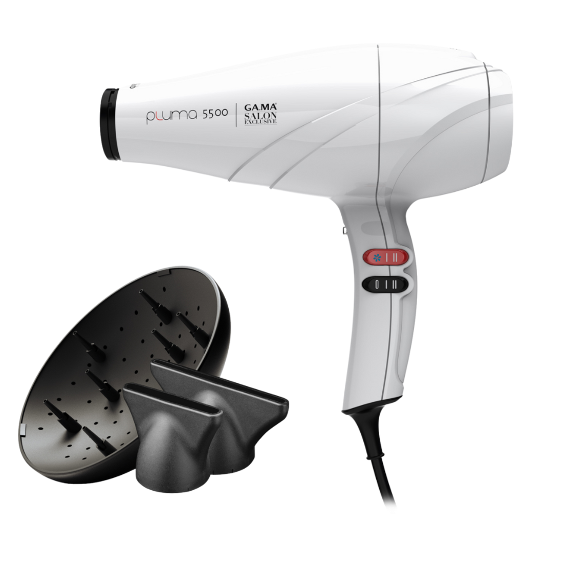 Професионален сешоар GA.MA PLUMA 5500 OXY-ACTIVE, бял