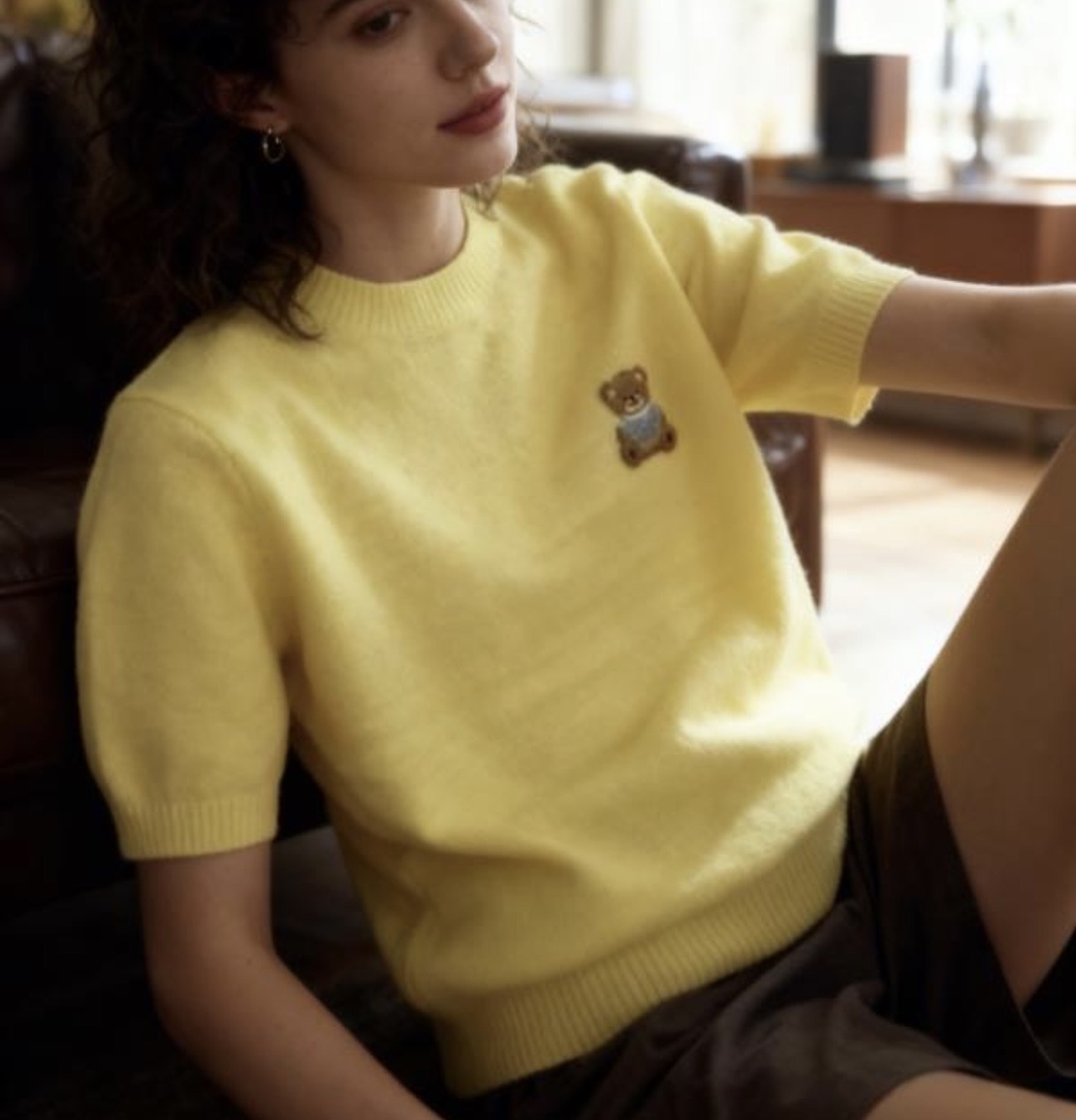 Блуза с къс ръкав