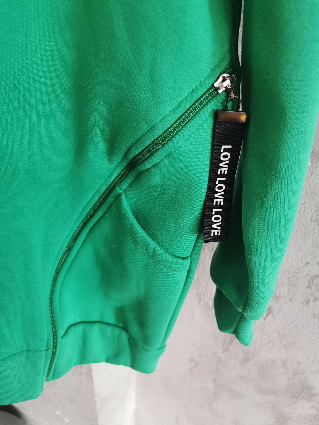 Суитшърт Hoodie Green zipper