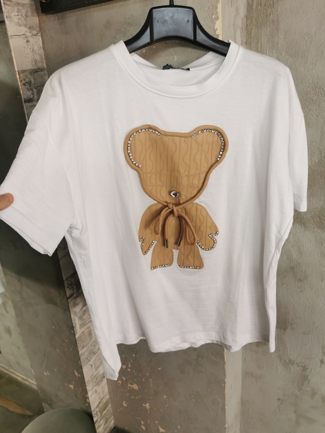 Тениска Bear beige lux