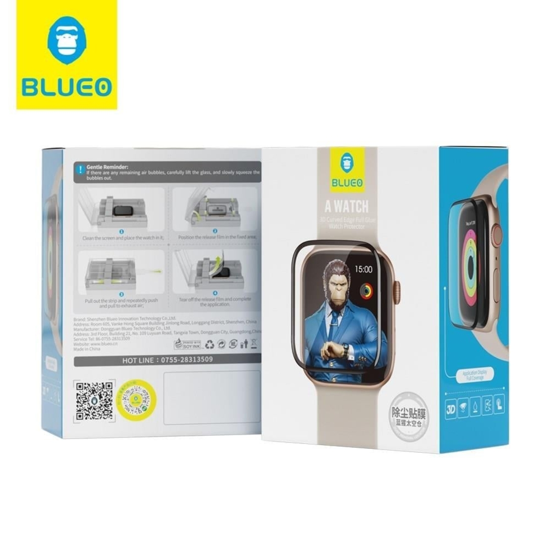 BLUEO High Molecule Shock-resistant Screen Protector Apple Watch Apple Watch 4/5/6/SE/SE2022, 40mm
