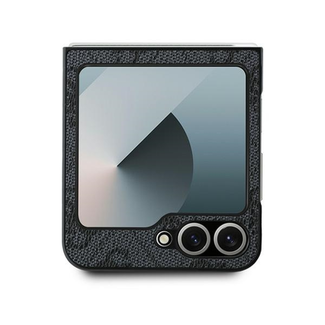 Guess GUHCZF64GMGGR Samsung Galaxy Z Flip6 F741 black Leather 4G Metal Logo