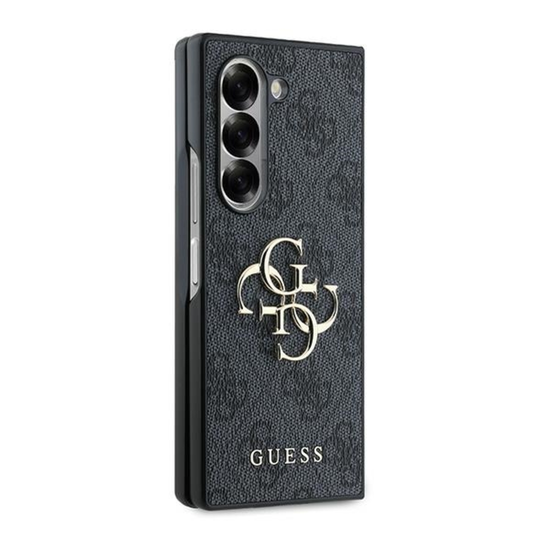 Guess GUHCZFD64GMGGR Samsung Galaxy Z Fold6 F956 black Leather 4G Metal Logo