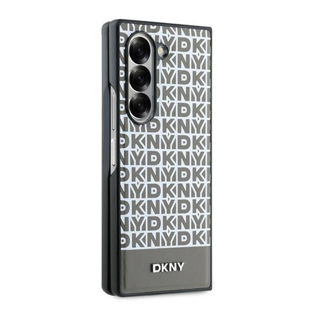 DKNY DKHMZFD6PSOSPW Samsung Galaxy Z Fold6 F956 brown Repeat Pattern Bottom Stripe