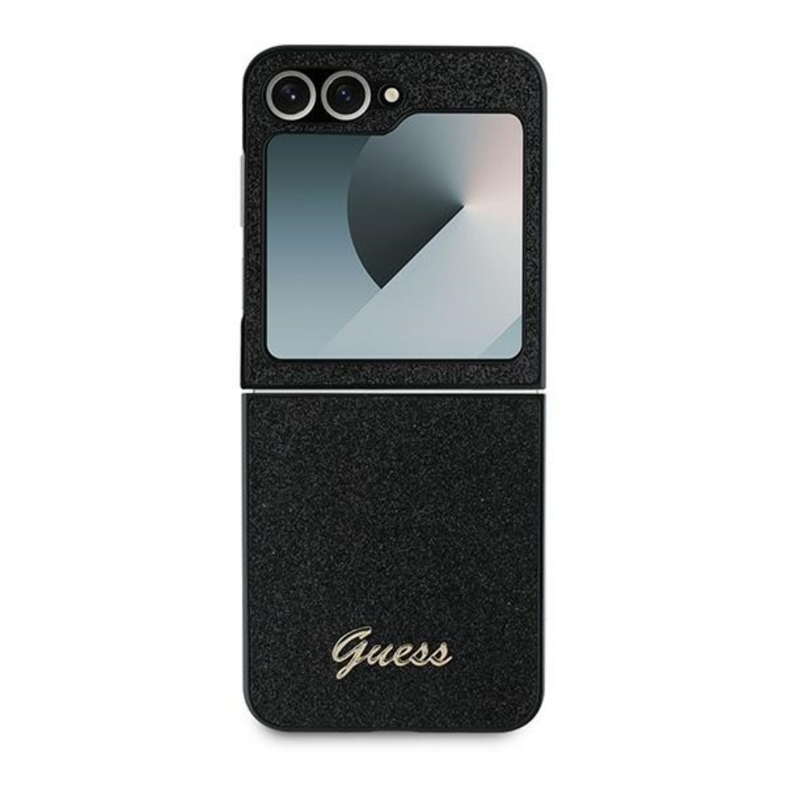 Guess GUHCZF6HGGSHK Samsung Galaxy Z Flip6 F741 black 4G Glitter Script