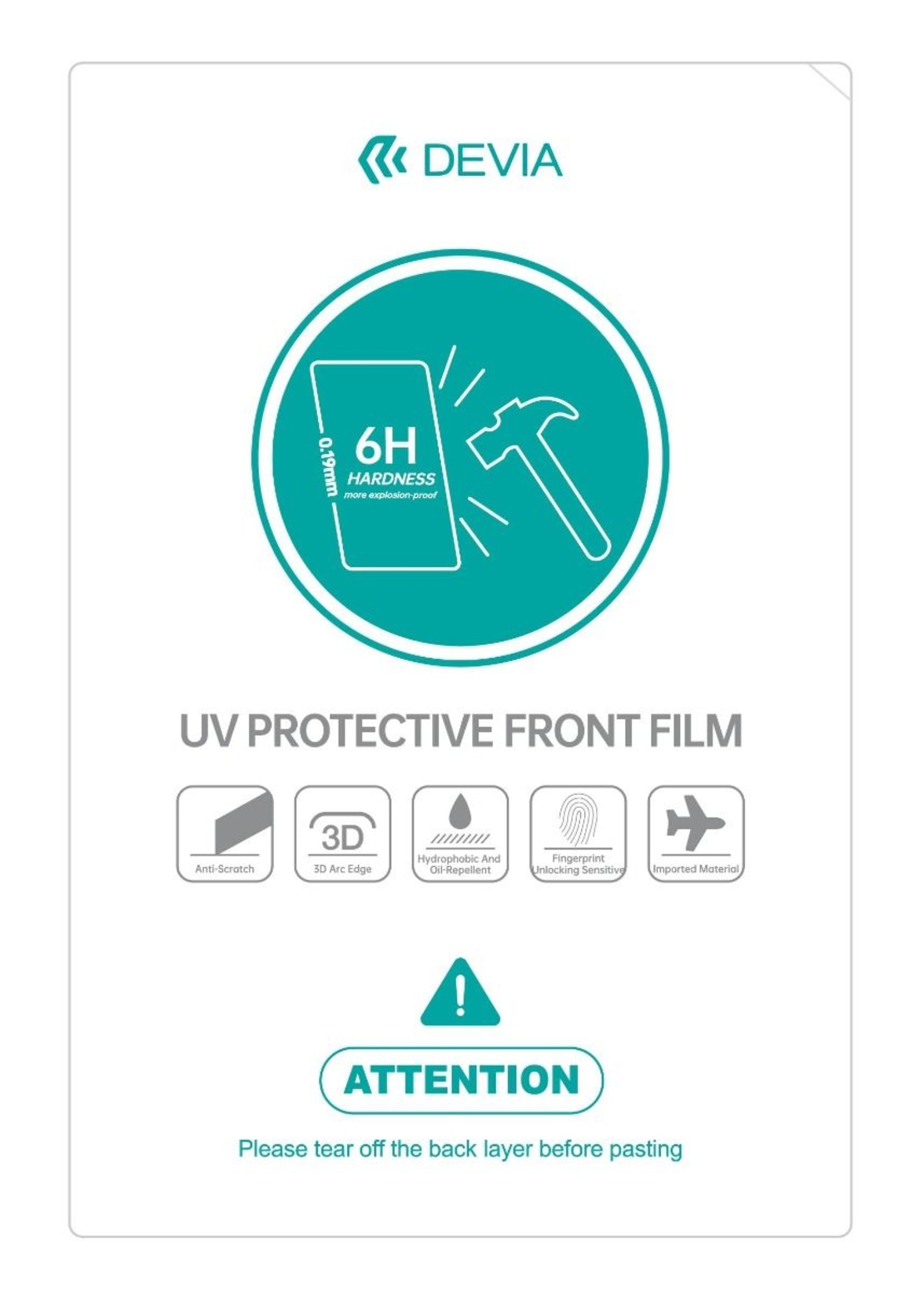Devia UV (0.19mm) Front Film хидрогел