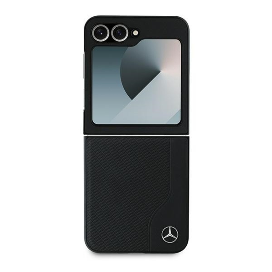 Mercedes MEHMZF623RBGVK Samsung Galaxy Z Flip6 F741 black Leather Wood Imitation MagSafe