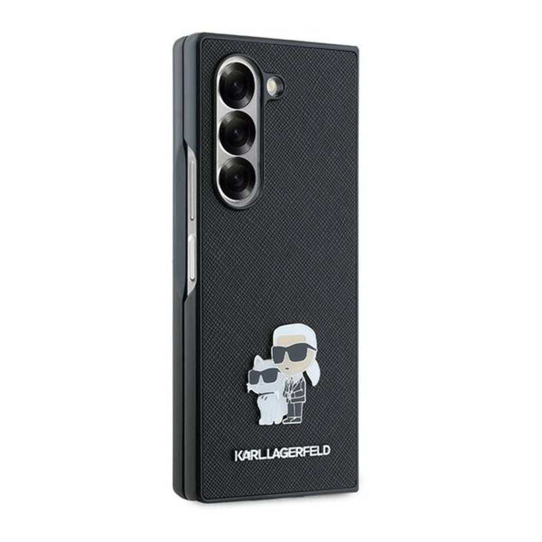 Karl Lagerfeld KLHCZFD6SAPKCNPK Samsung Galaxy Z Fold6 black Saffiano Metal Pin