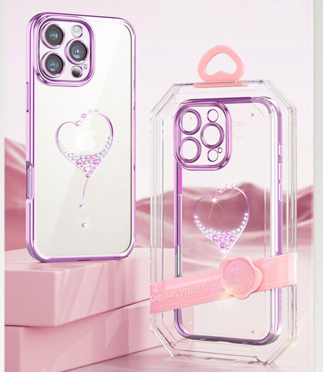 Kingxbar Case Wish Series iPhone 16 Pro, розов