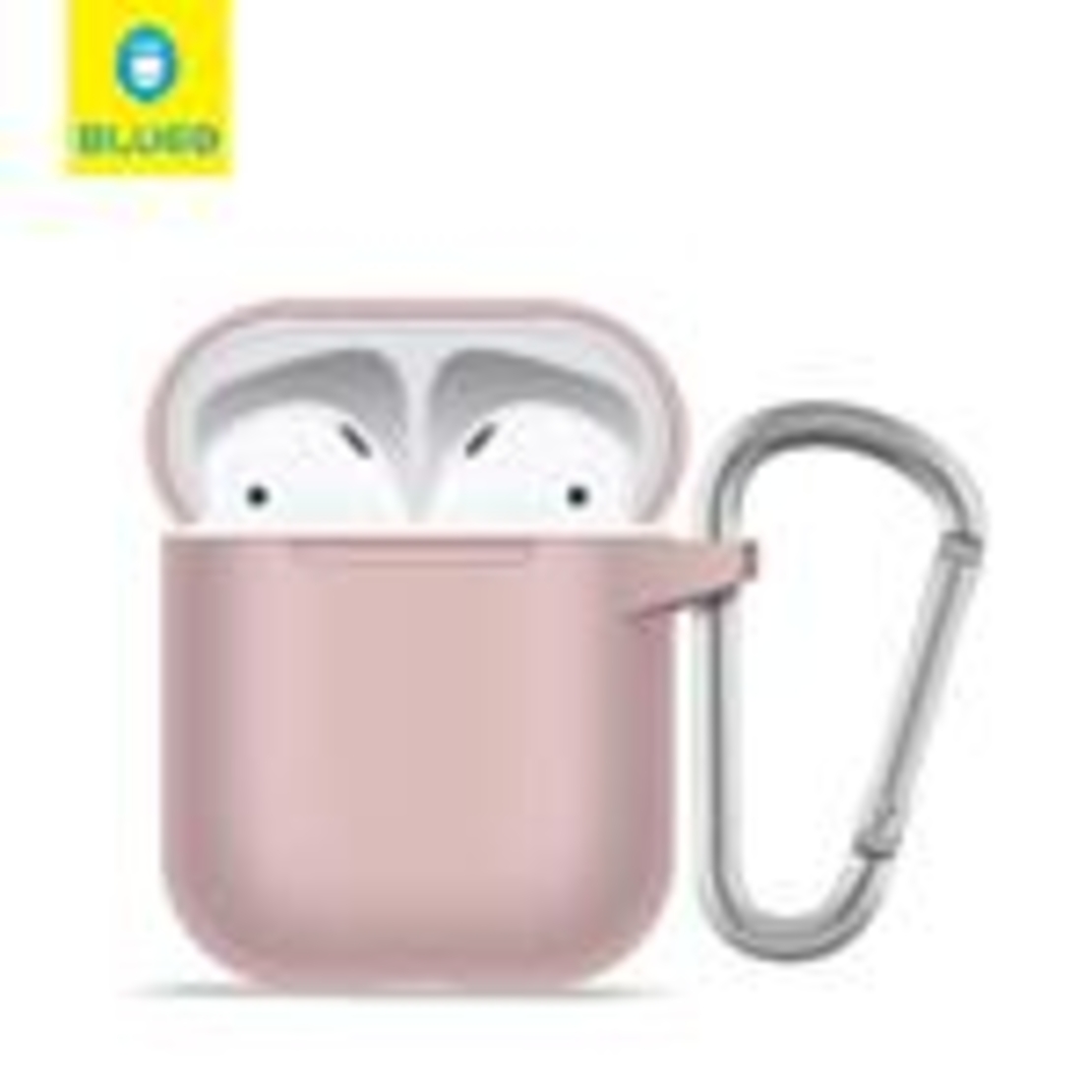BLUEO Liquid Silicone Apple Airpods 1/2, розов