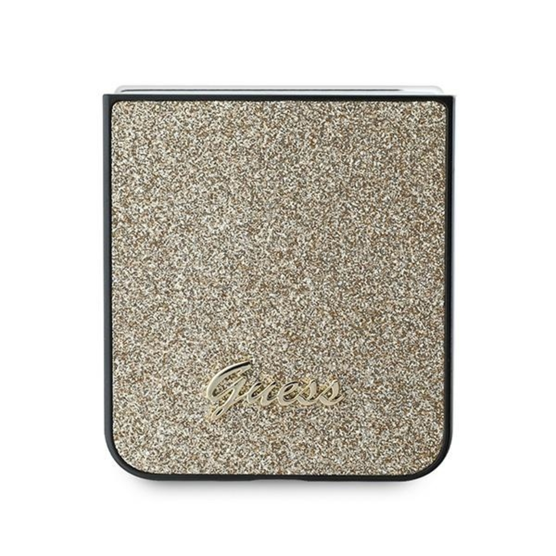 Guess GUHCZF6HGGSHD Samsung Galaxy Z Flip6 F741 gold 4G Glitter Script