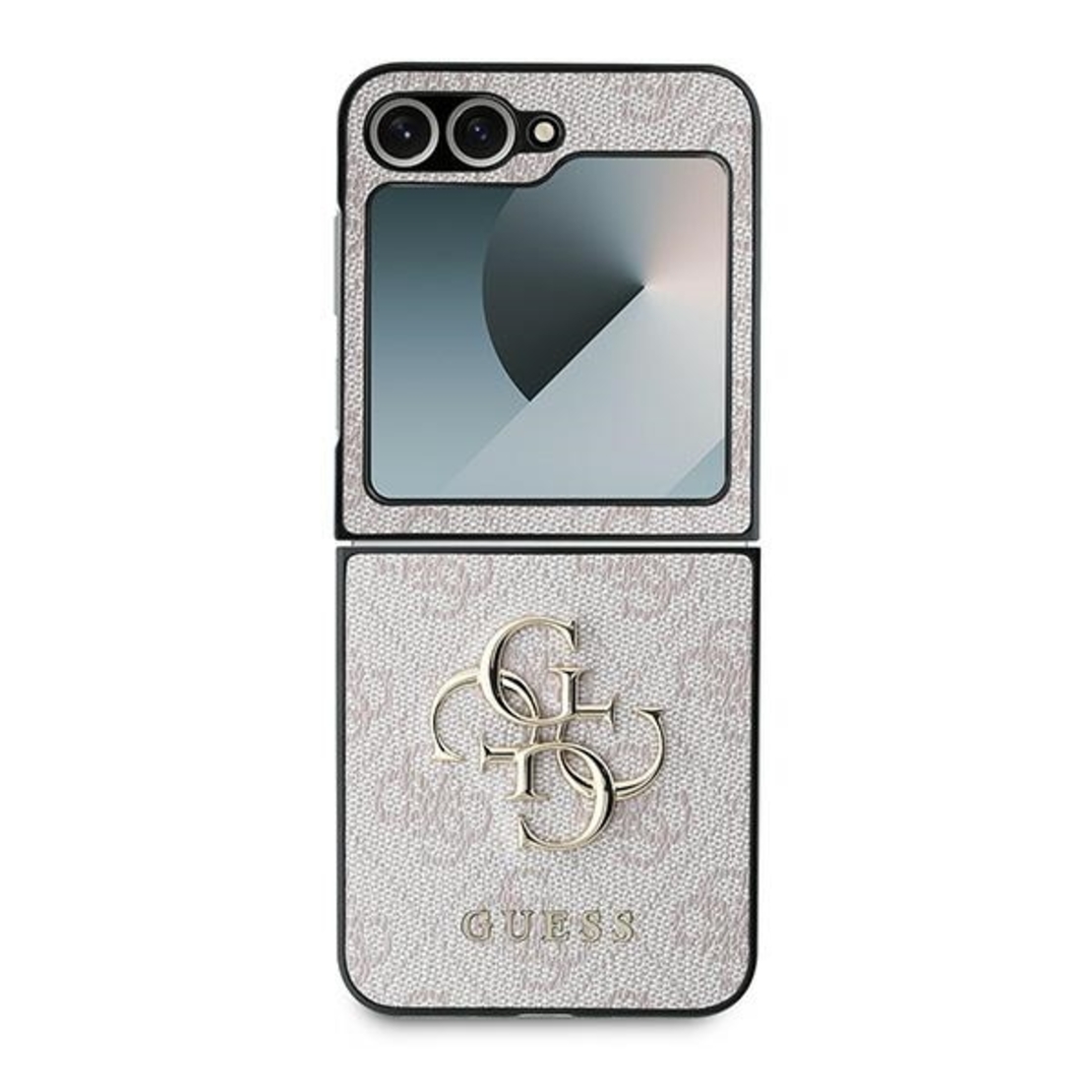 Guess GUHCZF64GMGPI Samsung Galaxy Z Flip6 F741 pink Leather 4G Metal Logo