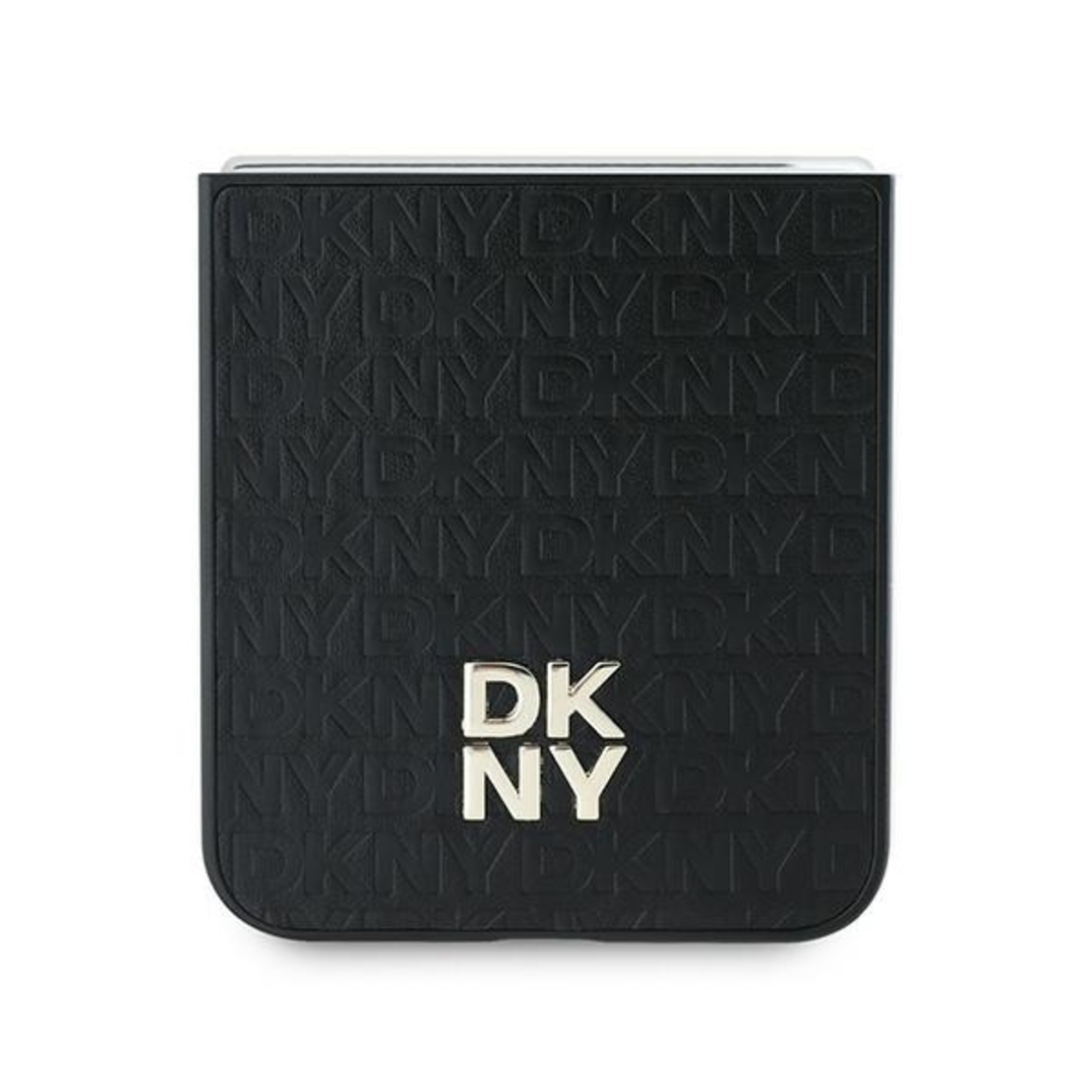 DKNY DKHCZF6PSHRPSK Samsung Galaxy Z Flip6 F741 black Repeat Pattern Stack Logo