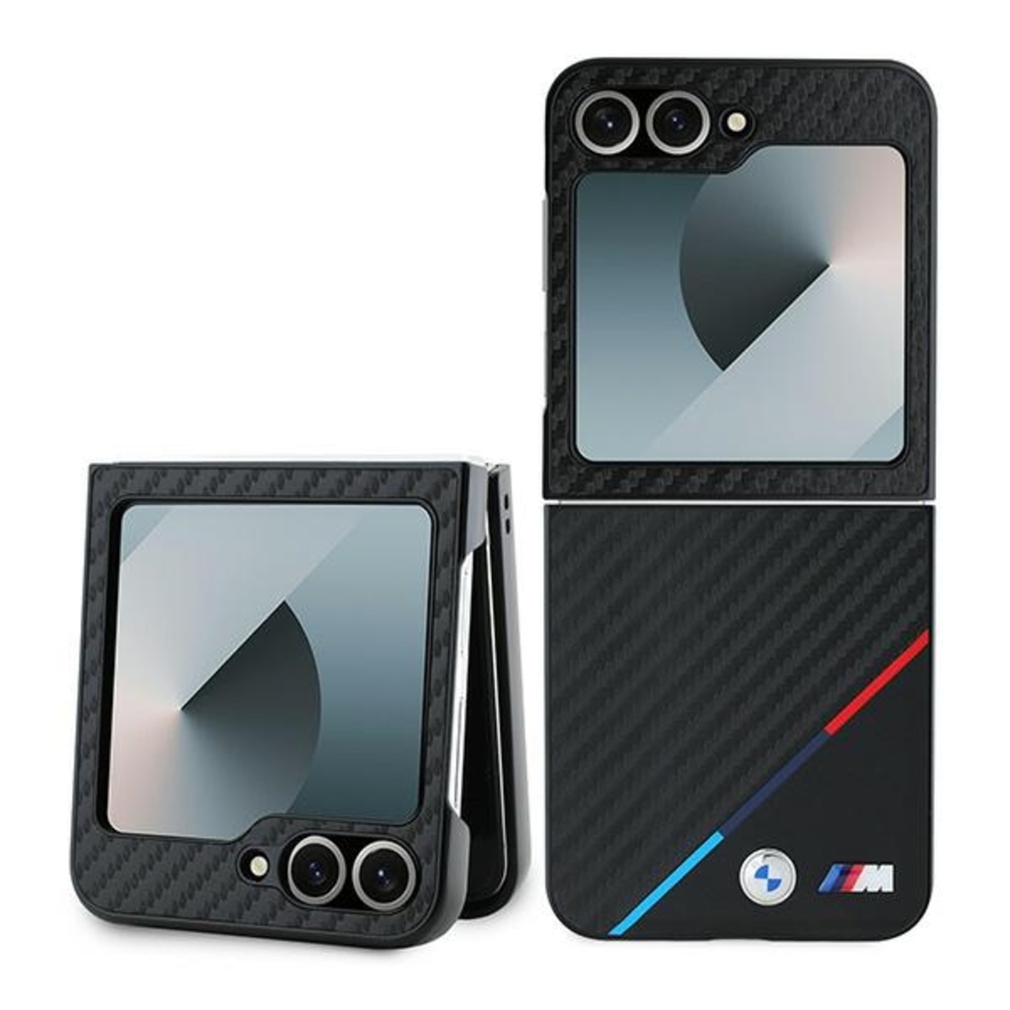 BMW BMHCZF623PUDTK Samsung Galaxy Z Flip6 F741 black hardcase Carbon Tricolor