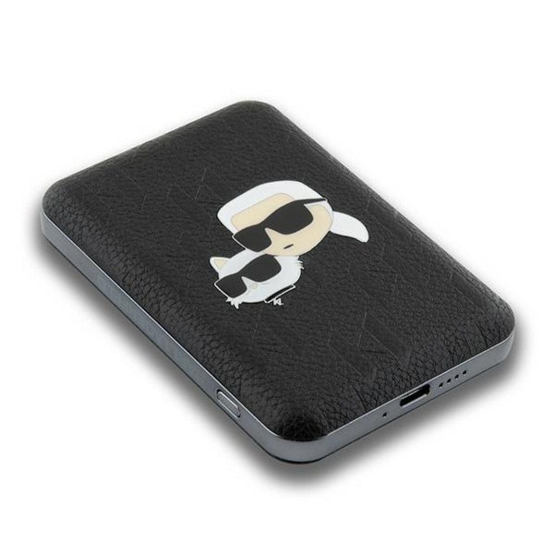 Karl Lagerfeld Powerbank MagSafe 15W 5000mAh black Karl&Choupette Head Pin MagSafe