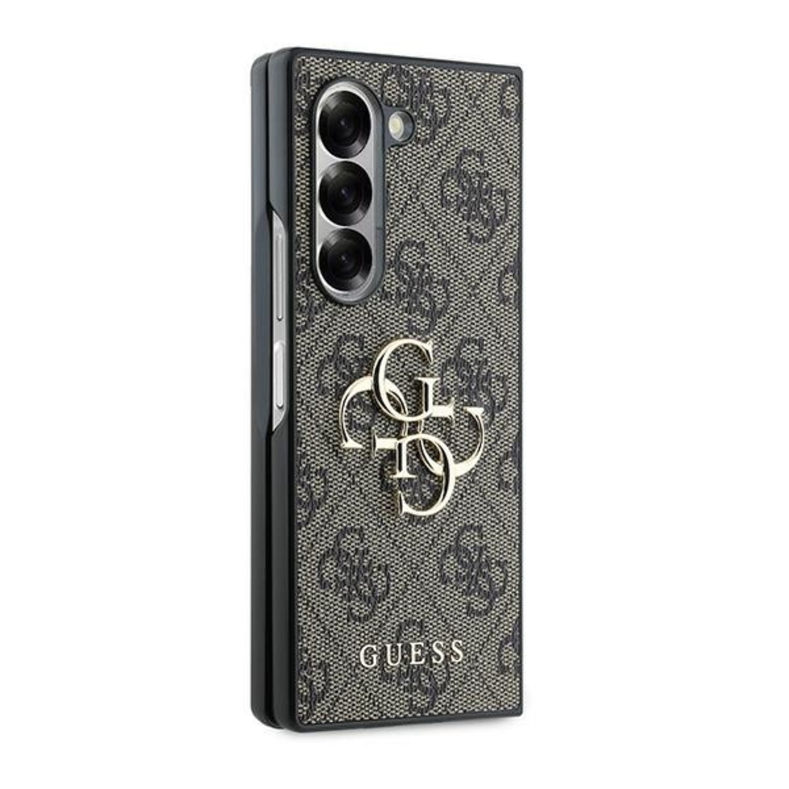 Guess GUHCZFD64GMGBR Samsung Galaxy Z Fold6 F956 brown Leather 4G Metal Logo