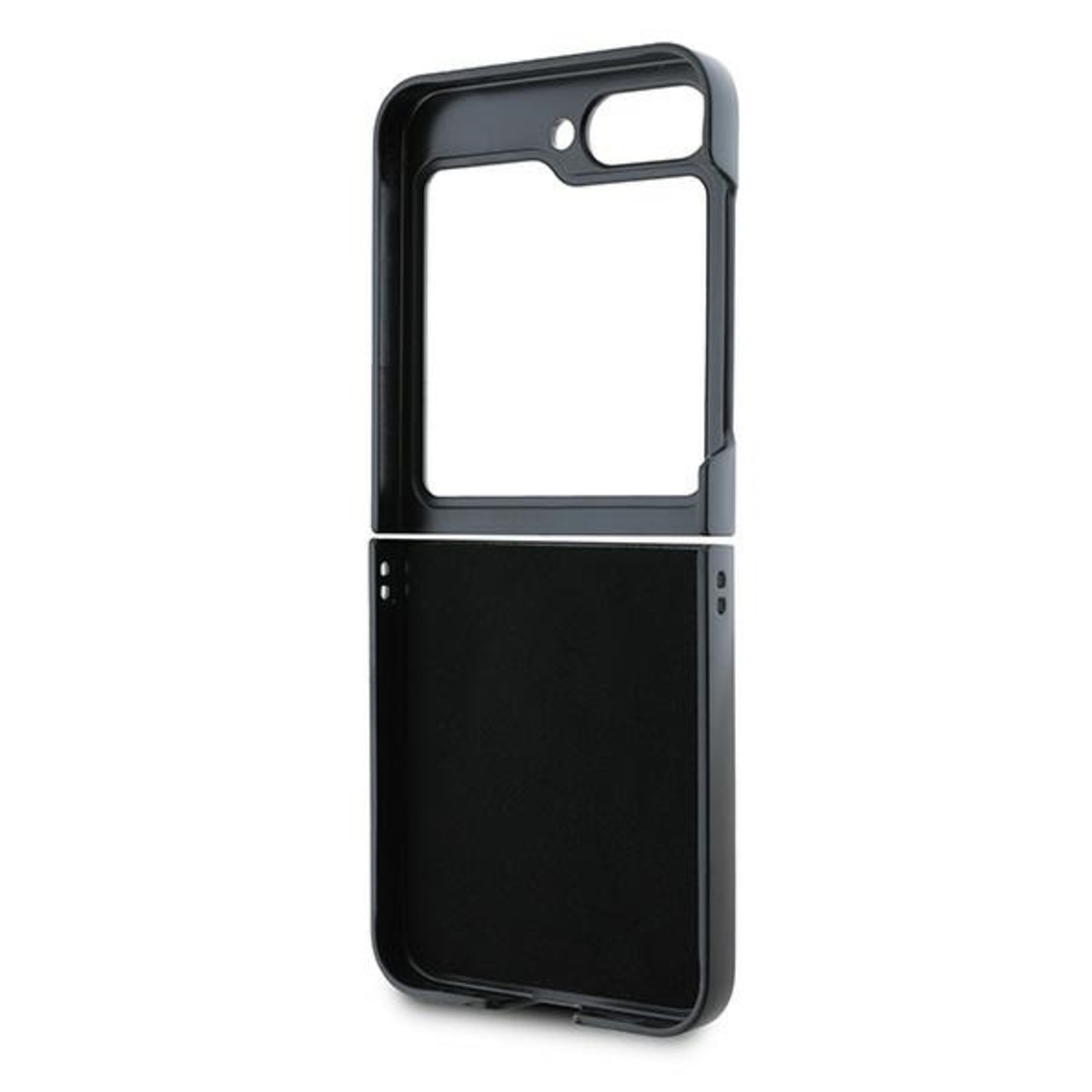 DKNY DKHCZF6PSHRPSK Samsung Galaxy Z Flip6 F741 black Repeat Pattern Stack Logo