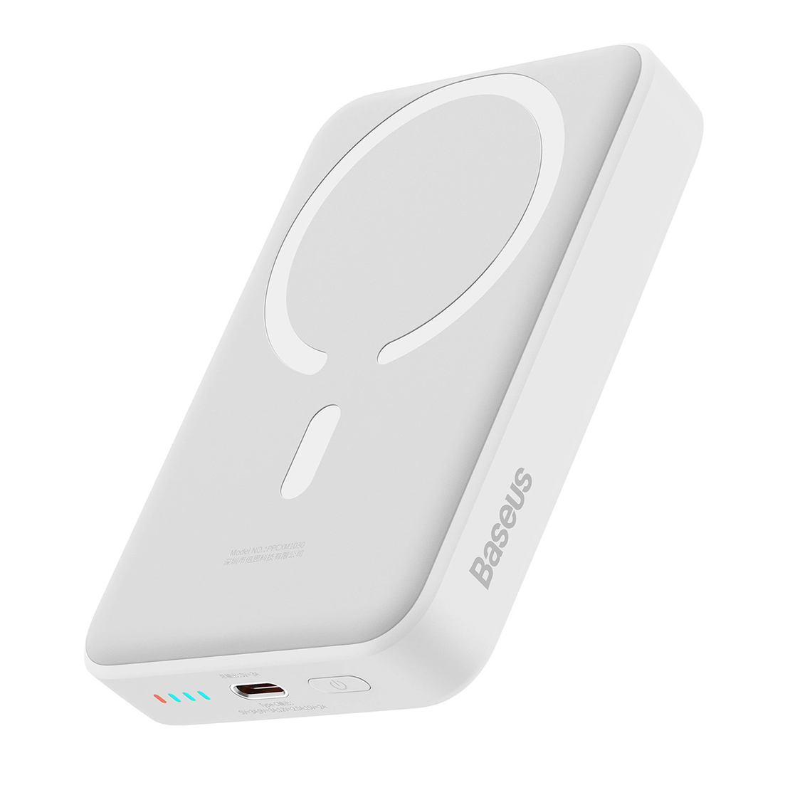 Baseus Magnetic Mini Induction Powerbank 10000mAh 30W - white + USB-C - USB-C cable Baseus