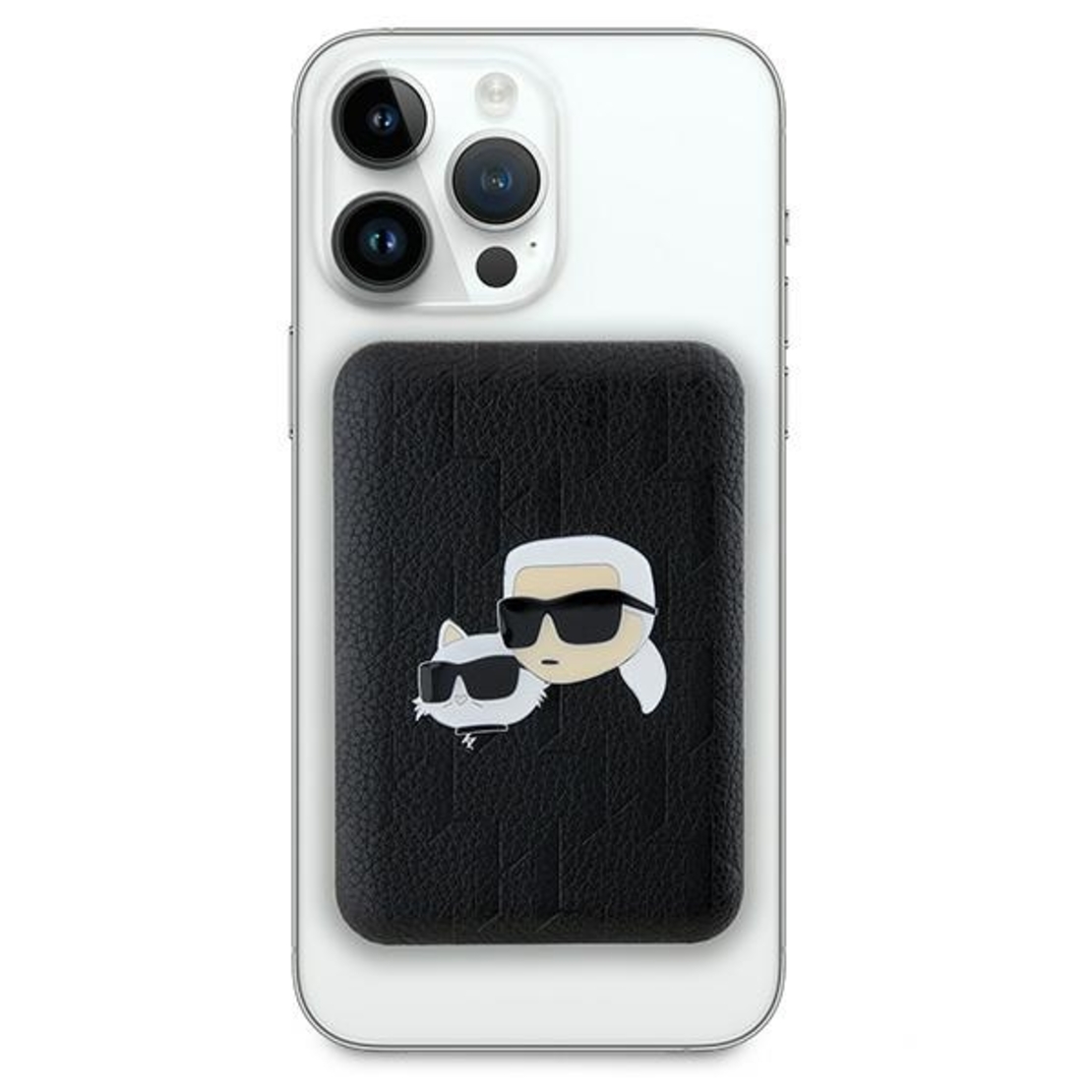 Karl Lagerfeld Powerbank MagSafe 15W 5000mAh black Karl&Choupette Head Pin MagSafe