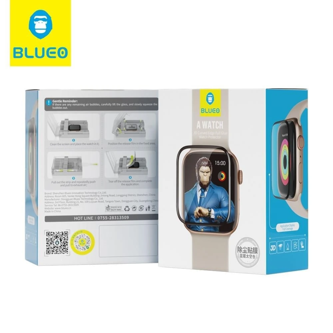 BLUEO High Molecule Shock-resistant Screen Protector Apple Watch 10, 42mm