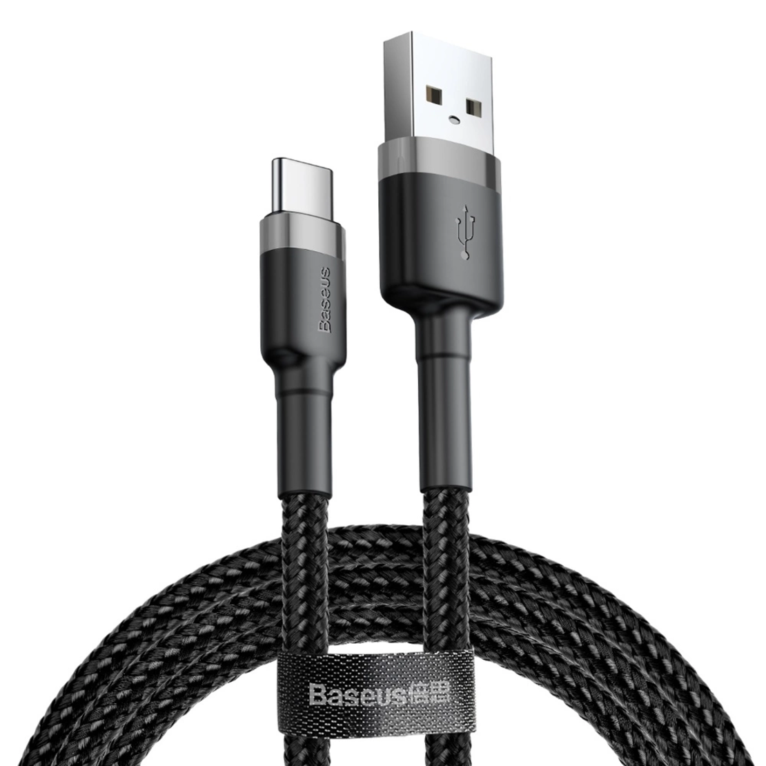 Кабел за данни Baseus Cafule USB-A / USB-C QC 3.0 3A cable 1 m - black-gray NEW Design