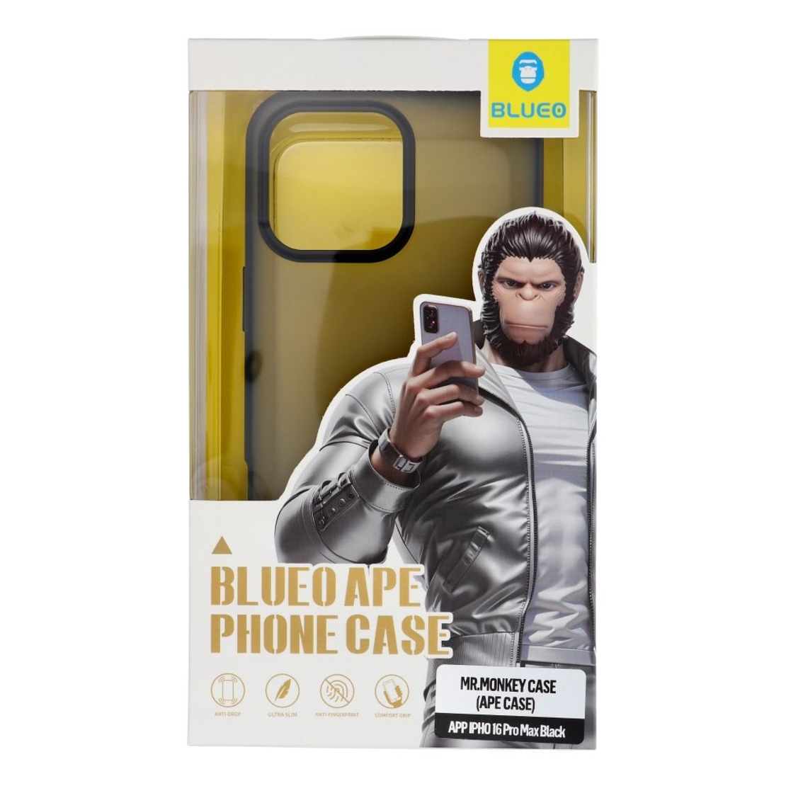 BLUEO Ape Phone Case iPhone 16 Pro Max, black