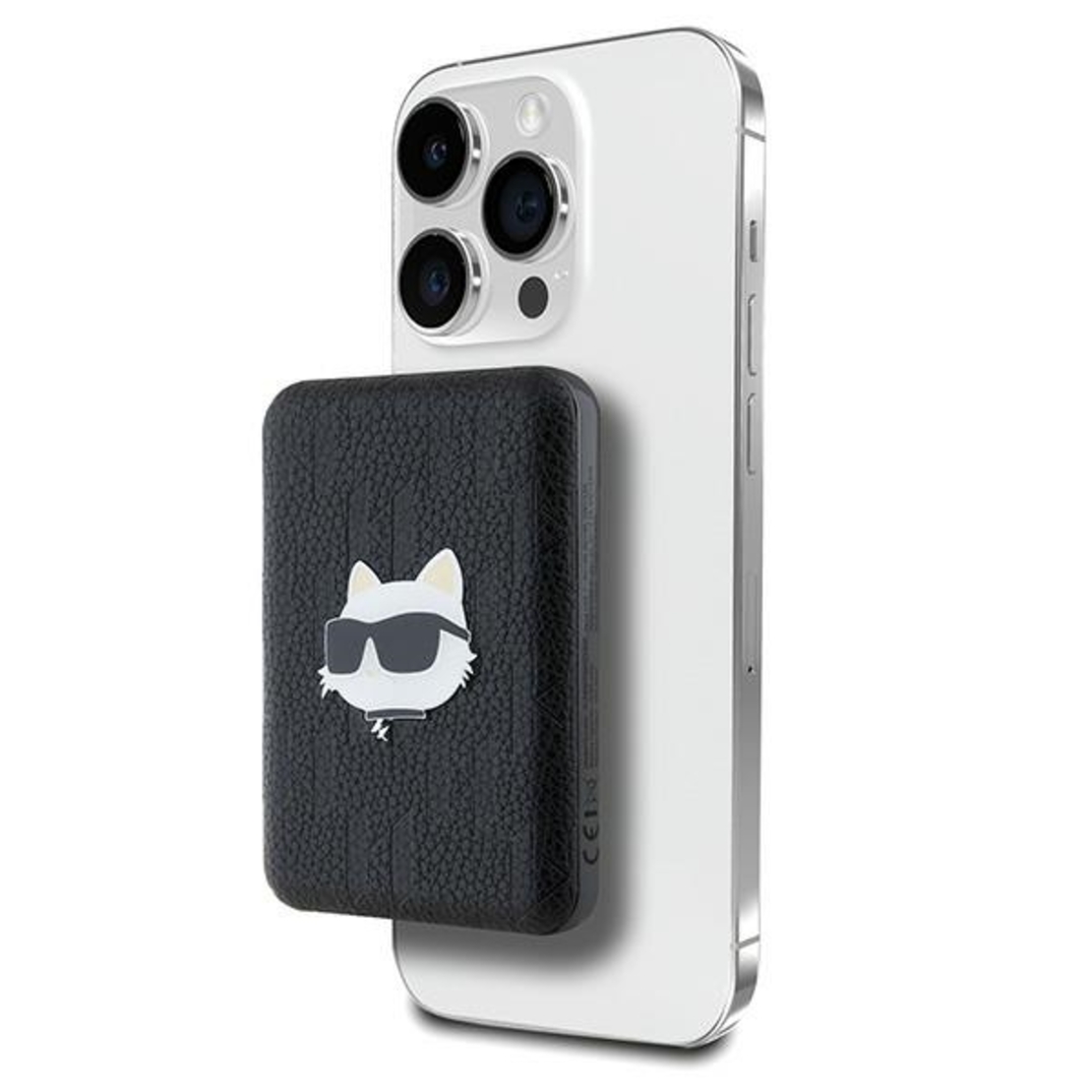 Karl Lagerfeld Powerbank MagSafe 15W 5000mAh black Choupette Head Pin MagSafe