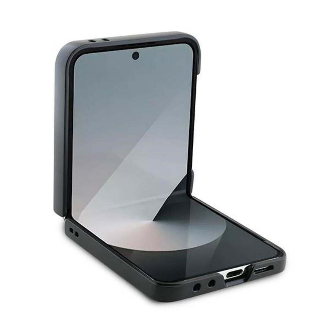 Karl Lagerfeld KLHCZF6PGKSKIHK Samsung Galaxy Z Flip6 black Saffiano Monogram