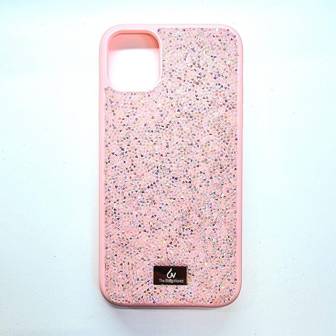 The Blingworld кейс с камъни за iPhone 14 Pro Max, розов