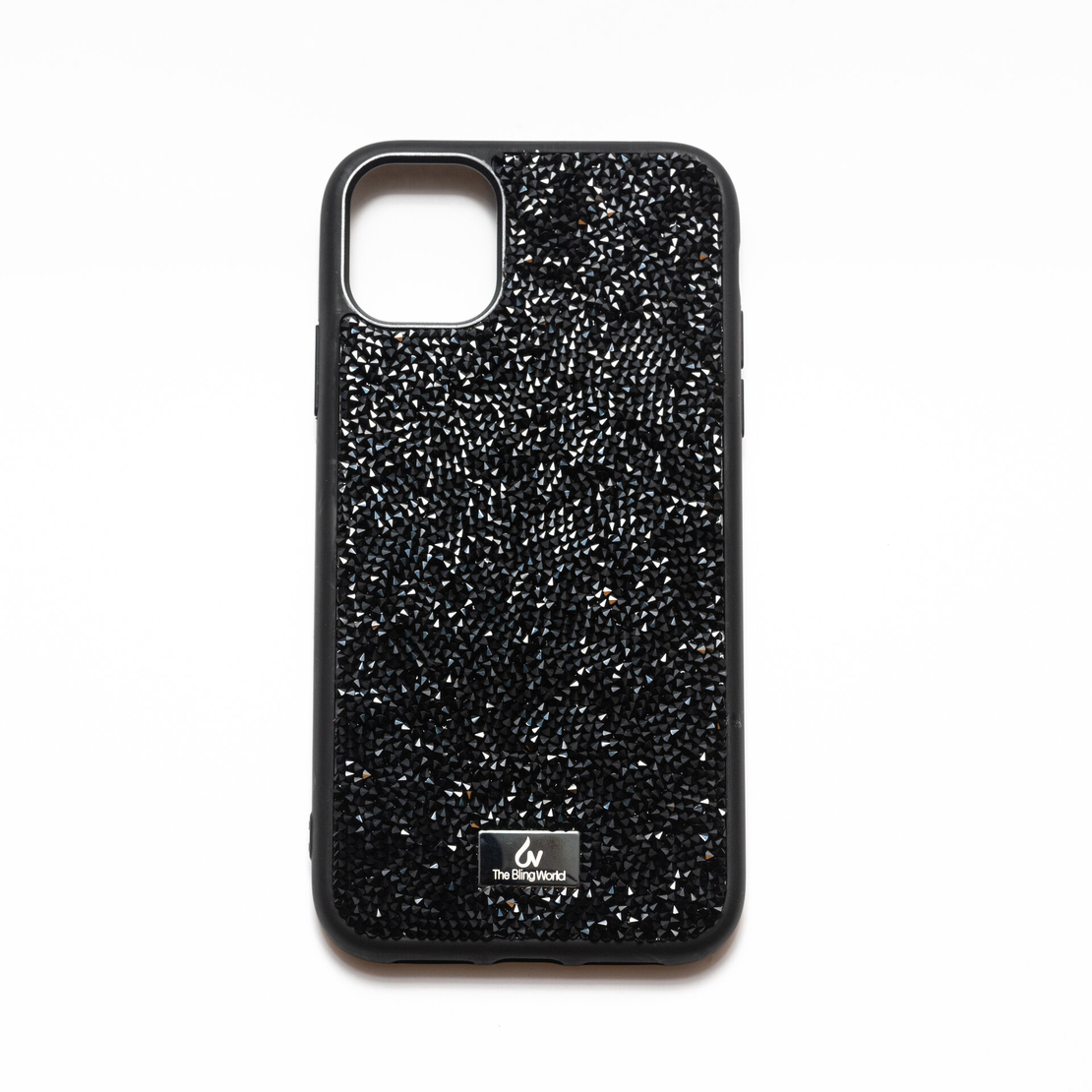 The Blingworld кейс с камъни за iPhone 16 Pro, черен