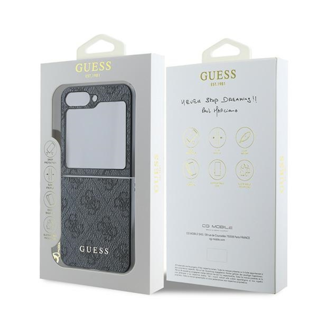 Guess GUHCZF6GF4GGR Samsung Galaxy Z Flip6 F741 black 4G Charm