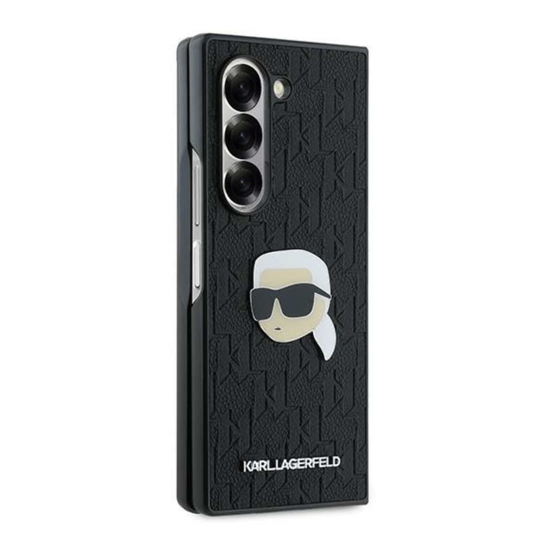 Karl Lagerfeld KLHCZFD6PGKSKIHK Samsung Galaxy Z Fold6 black Saffiano Monogram Head Pin