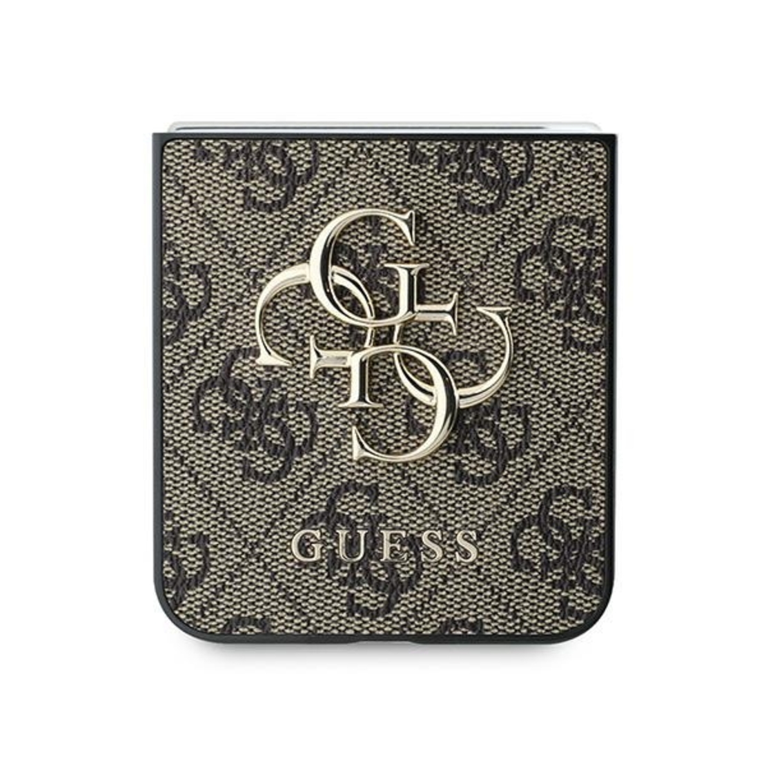 Guess GUHCZF64GMGBR Samsung Galaxy Z Flip6 F741 brown Leather 4G Metal Logo