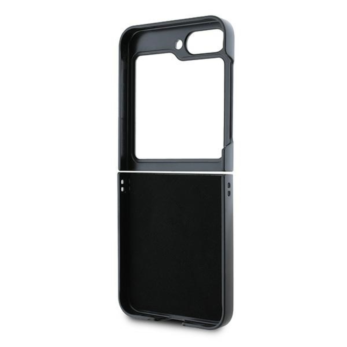 Karl Lagerfeld KLHCZF6PGKSKIHK Samsung Galaxy Z Flip6 black Saffiano Monogram