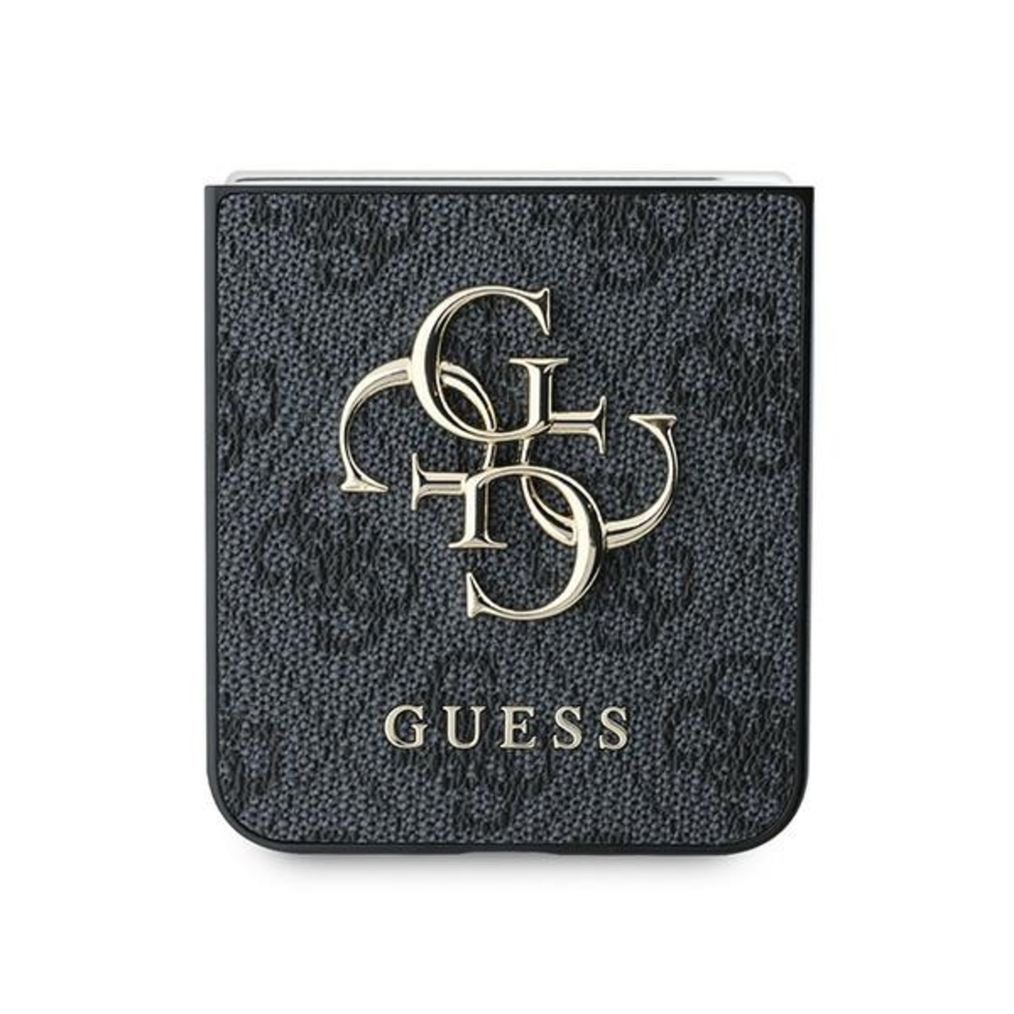 Guess GUHCZF64GMGGR Samsung Galaxy Z Flip6 F741 black Leather 4G Metal Logo