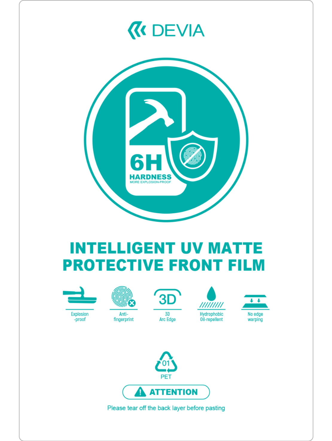 Devia Matte Intelligent Protective Front хидрогел