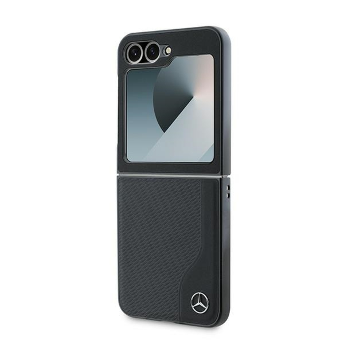 Mercedes MEHMZF623RBGVK Samsung Galaxy Z Flip6 F741 black Leather Wood Imitation MagSafe