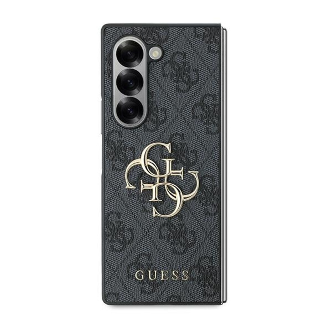 Guess GUHCZFD64GMGGR Samsung Galaxy Z Fold6 F956 black Leather 4G Metal Logo