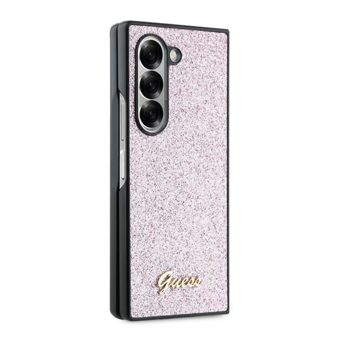 Guess GUHCZFD6HGGSHP Samsung Galaxy Z Fold6 F956 pink hardcase 4G Glitter Script