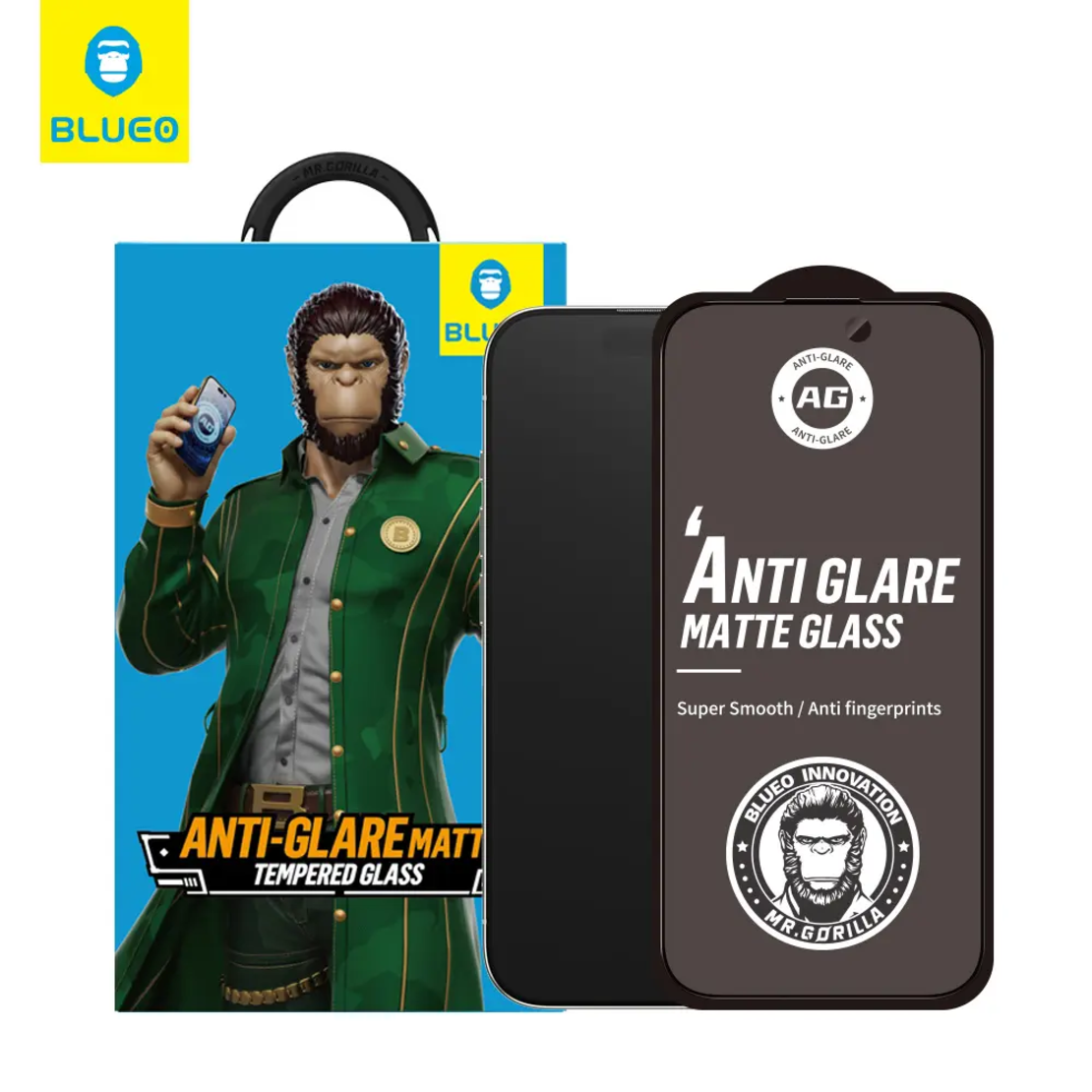 Full Cover Anti-glare Glass Anti static iPhone 15 Pro Max