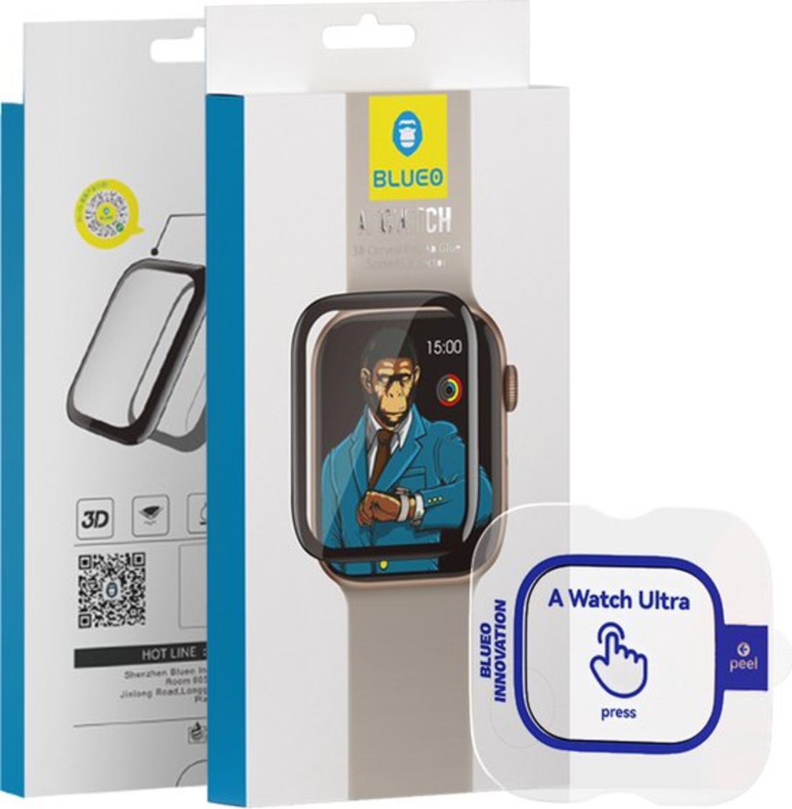 BLUEO Corning Gorilla HD Glass  Protector Apple Watch Ultra 1/2