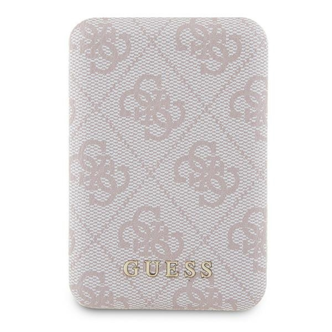 Guess Powerbank MagSafe 15W 5000mAh pink 4G Leather Metal Logo MagSafe
