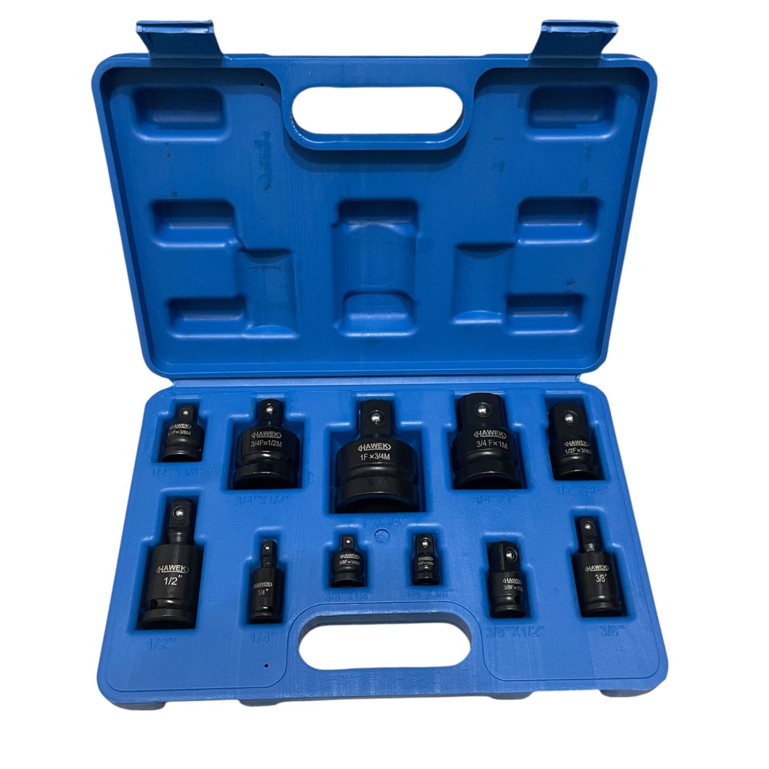 НЕМСКИ Ударни Преходници И Карета За Гедоре 11 Части HAWEK + ЛЕД ФЕНЕР