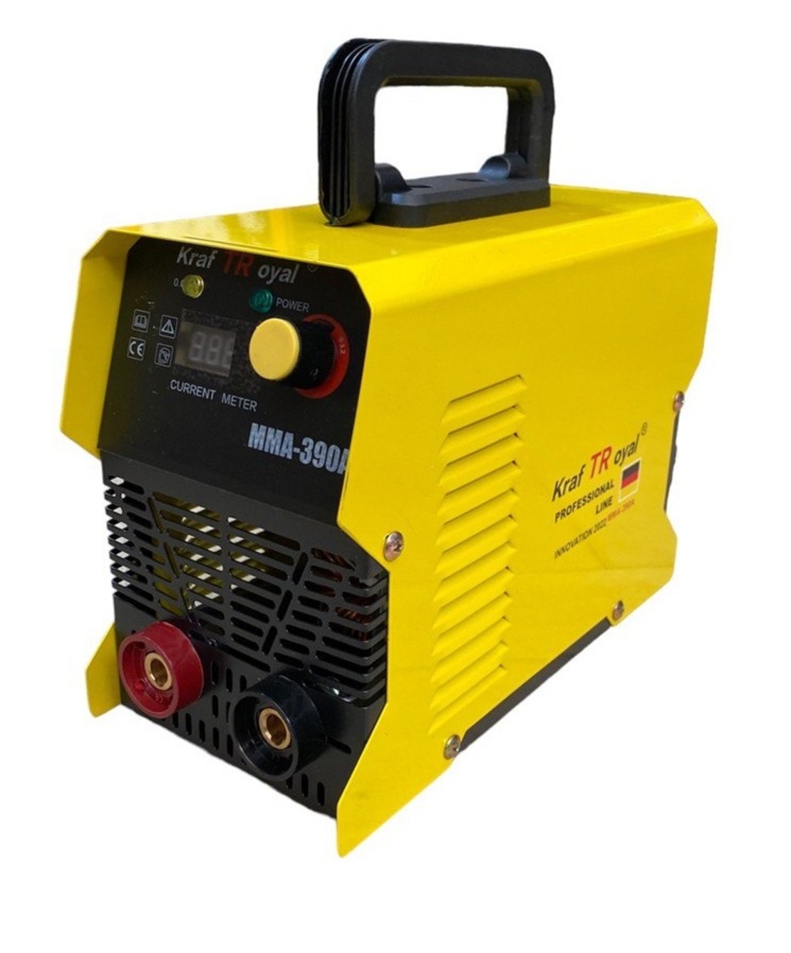 НЕМСКИ Инверторен Електрожен 400А KraftRoyal до 5мм + Соларна Маска Шлем + ЛЕД ФЕНЕР