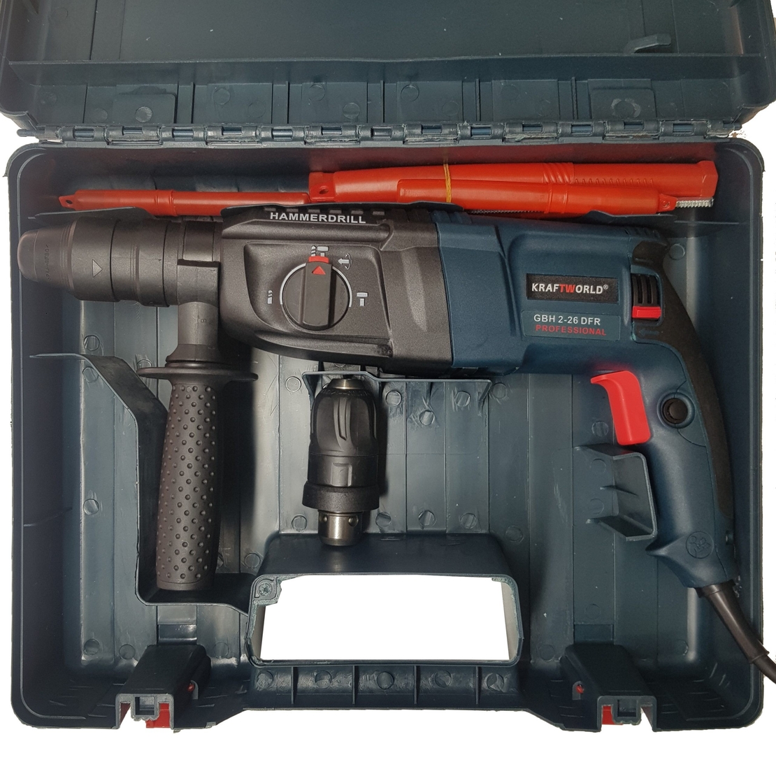 НЕМСКА Пробивна бормашина – перфоратор KRAFT Tools + ЛЕД ФЕНЕР