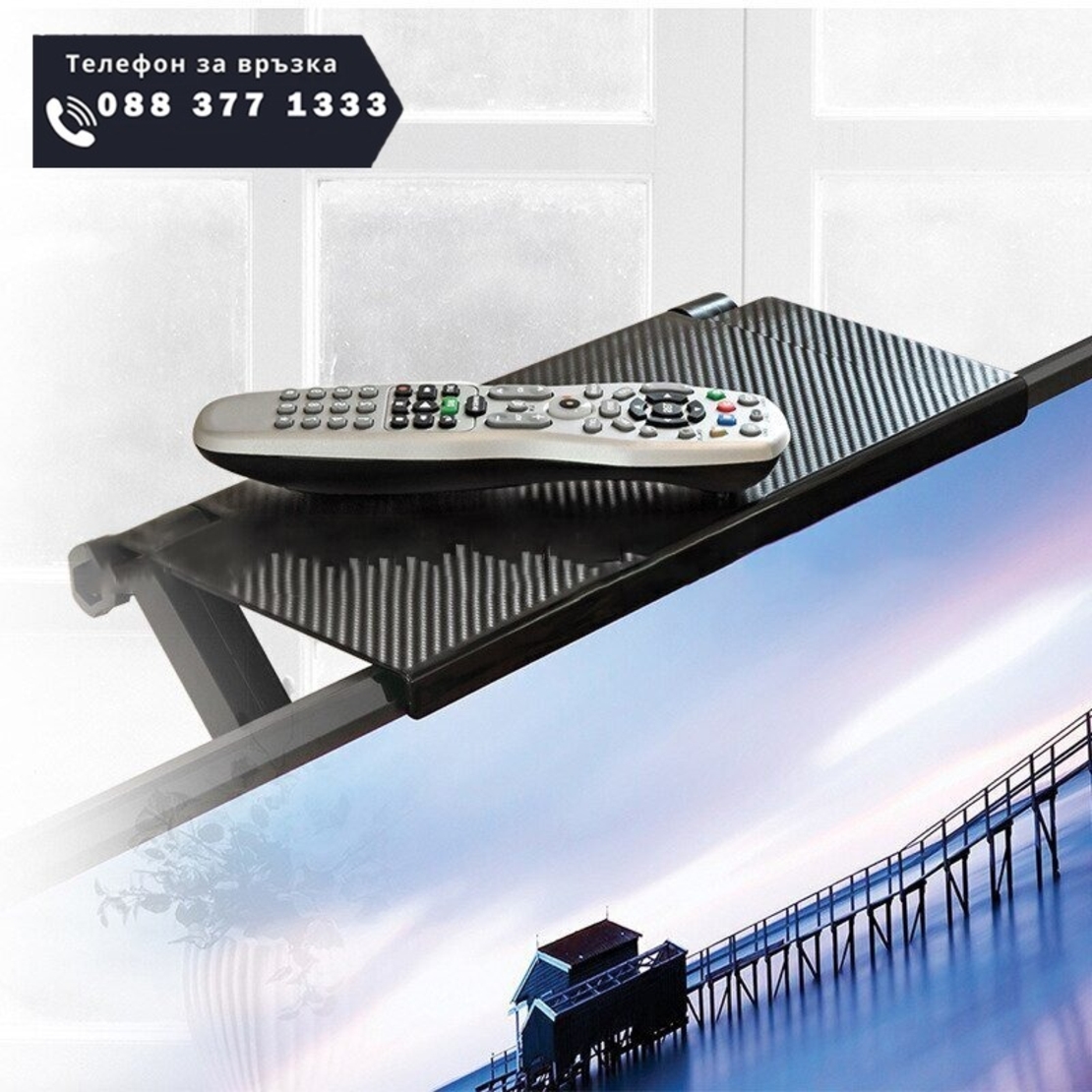 НЕМСКА Пoставка за телевизор с плосък екран, универсална Home Design + ЛЕД ФЕНЕР