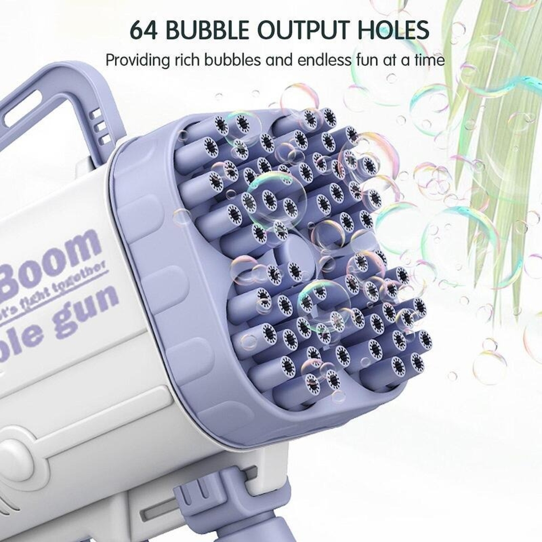 НЕМСКИ Пистолет за сапунени балончета с LED светлини, Препоръчителна възраст +3 години + ЛЕД ФЕНЕР
