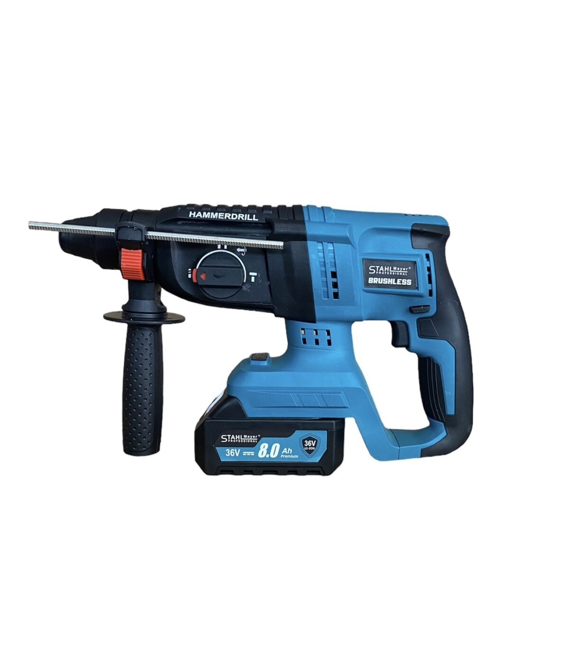 НЕМСКИ 4в1 Гайковерт Винтоверт Ъглошлайф 125мм и Перфоратор 36V 8,0AH ПРОМО КОМПЛЕКТ 3х Батерии и куфар Акумулаторни + ЛЕД ФЕНЕР