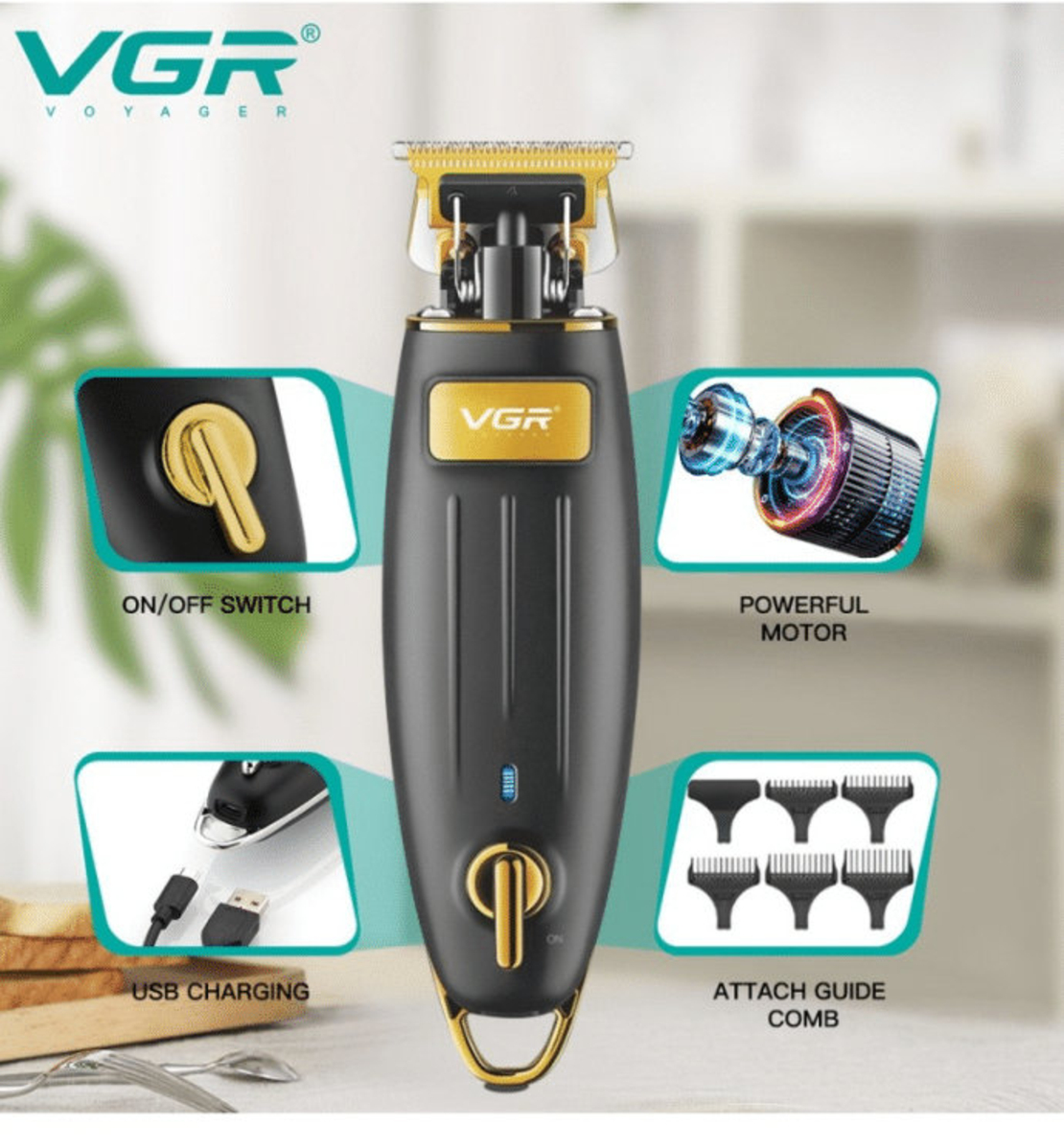 НЕМСКА VGR V-192 Машинка За Подстригване И Тример За Брада